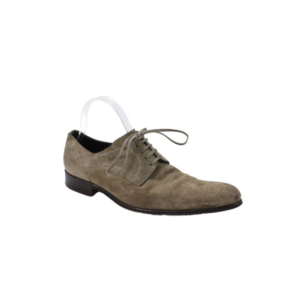 Dolce & Gabbana Mens Suede Lace Up Dress Shoe Oxfords Brown Size 7